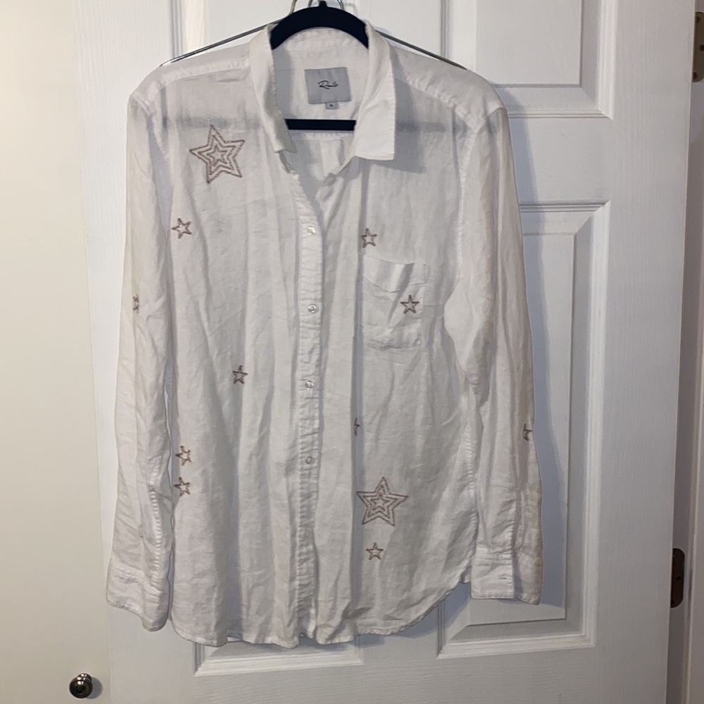 Rails linen button down
